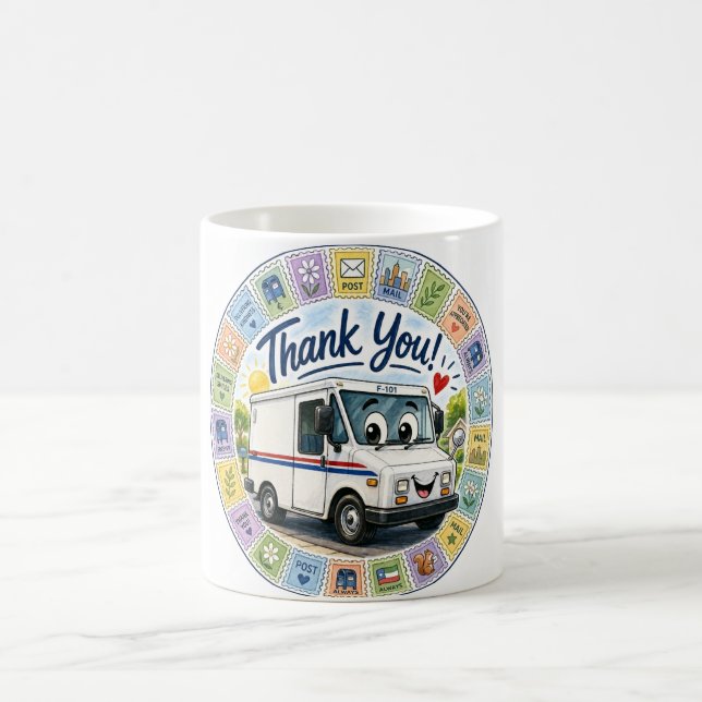 Mug Remerciement aux travailleurs postaux appréciation (Centre)