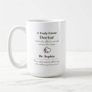 Mug Remerciement personnalisé pour un excellent médeci