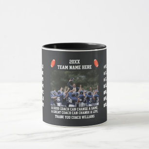 Mug Remerciements à l'entraîneur de football de la par