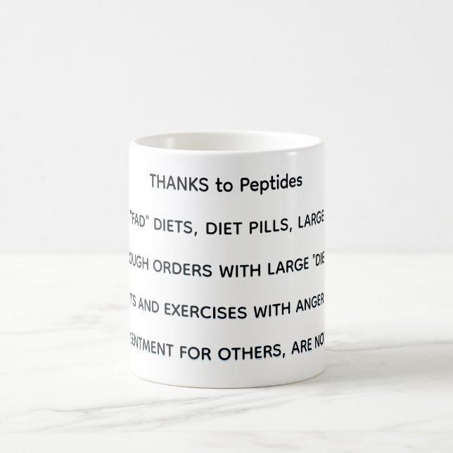 Mug REMERCIEMENTS à Peptides   (Centre)