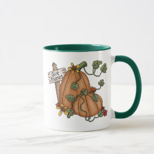 Mug Remerciements à Thanksgiving citrouille