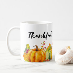 Mug Remerciements Citrouilles, Feuilles et Foliing de