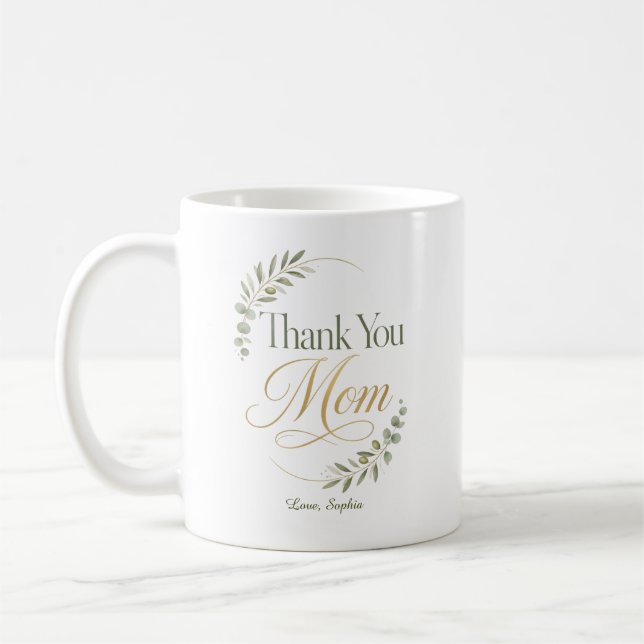 Mug Remerciez Maman Appréciation Botanique (Gauche)