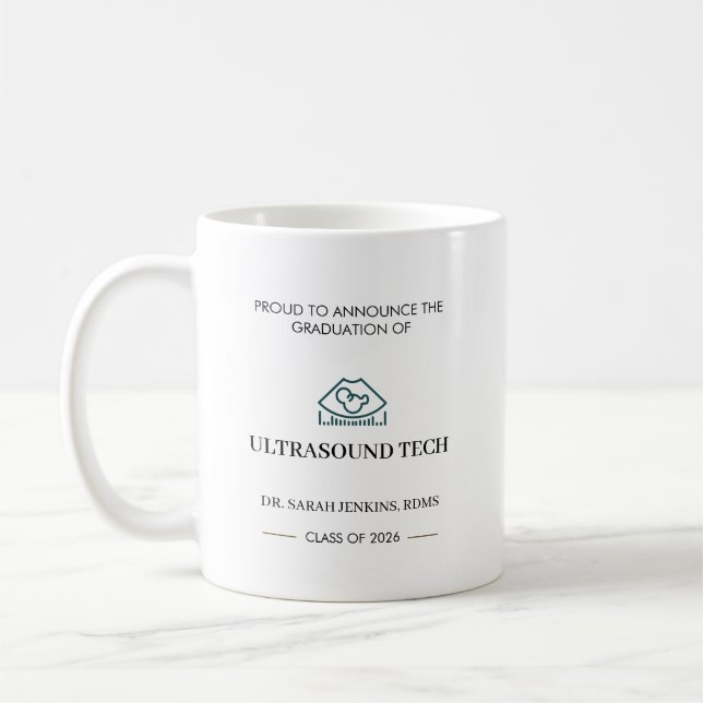Mug Remise des diplômes de la promotion 2026 en échogr (Gauche)