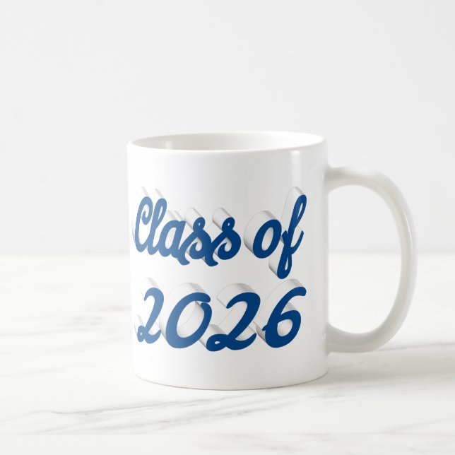 Mug Remise des diplômes promotion 2026 écriture bleue (Droite)
