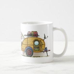 Mug Remorque vintage mignonne de voyage de campeur de