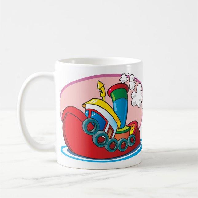Mug Remorqueur de bande dessinée (Gauche)
