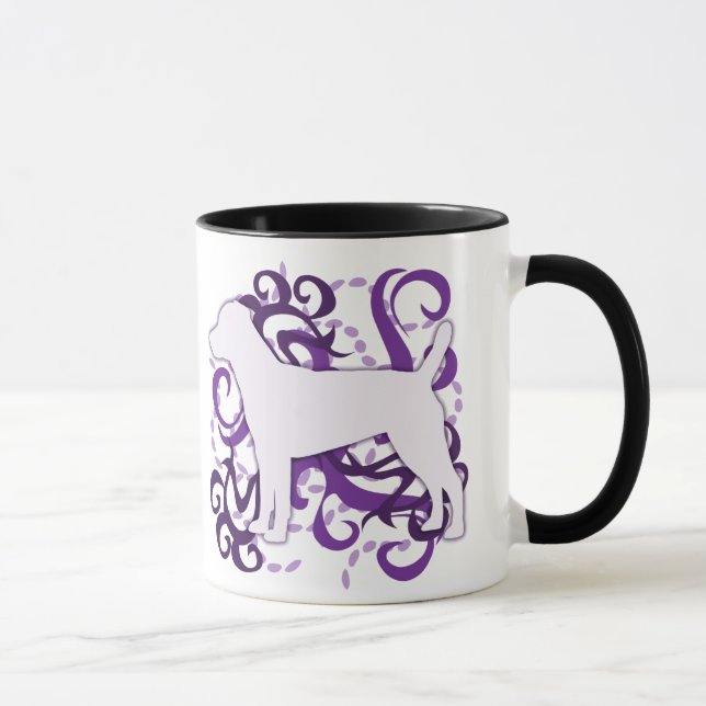 Mug Remous pourpre Patterdale Terrier (Droite)