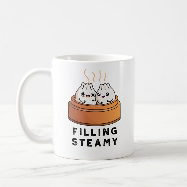 Mug Remplissage Steamy Funny Dimsum Bao Pun (Gauche)