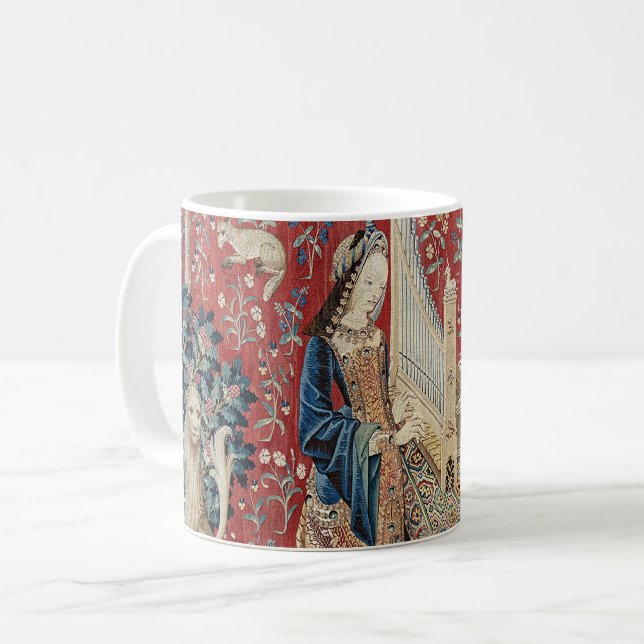 Mug Renaissance Lady et Unicorn (Audition) (Devant gauche)
