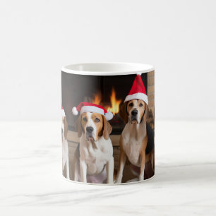 Mug Renard américain Cheminée Noël