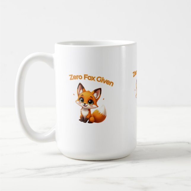 Mug Renard de dessin animé mignon – Style Kawaii adora (Gauche)