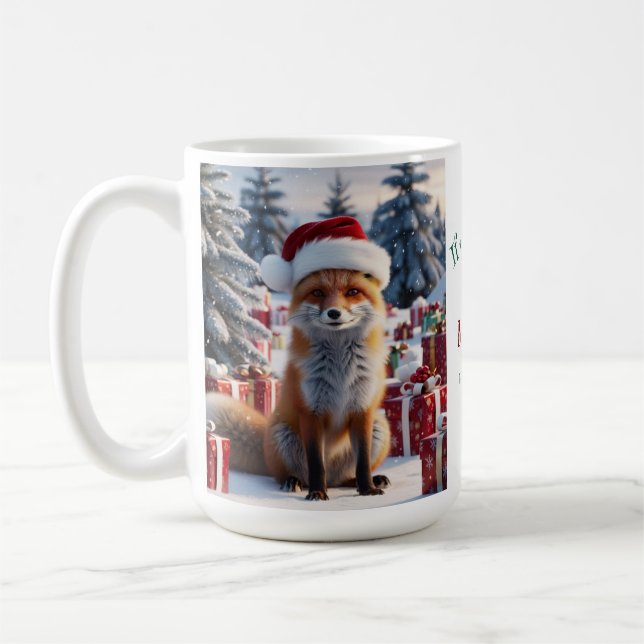 Mug Renard de fête (Gauche)