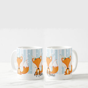 Mug Renard de Noël avec bois de renne