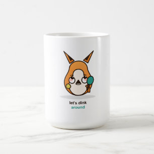 Mug Renard Drôle de Pickleball qui Fait des Dinks à Go