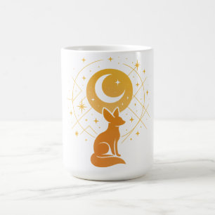 Mug Renard du désert céleste - Lune et étoiles Cosmiqu