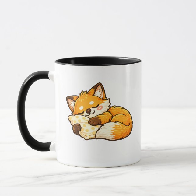 Mug Renard endormi mignon et douillet (Gauche)