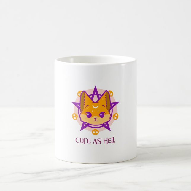 Mug Renard mignon comme l'enfer (Centre)