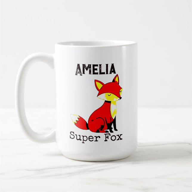 Mug Renard Mignon Personnalisé  (Gauche)