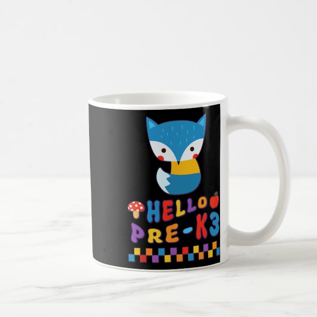 Mug Renard mignon retour à l'école animal de la forêt  (Droite)