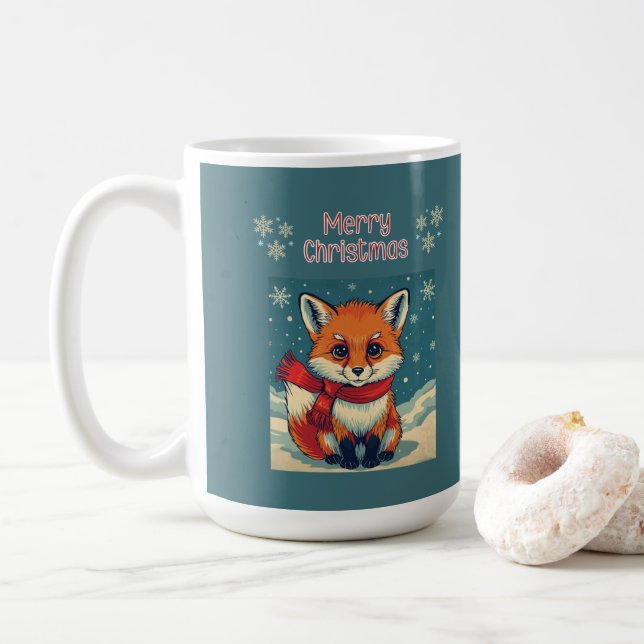 Mug Renard Noël Cosy (Avec donut)