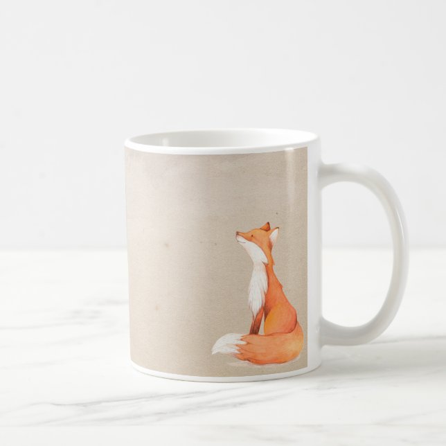 Mug Renard rouge blanc (Droite)