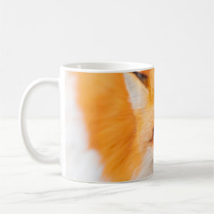 Mug Renard rouge japonais se reposant, dormant et joua