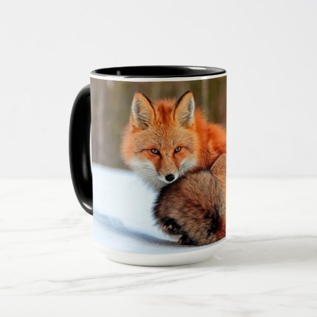 Mug Renard roux dans la neige | Yukon (Devant gauche)