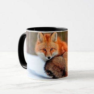 Mug Renard roux dans la neige Yukon