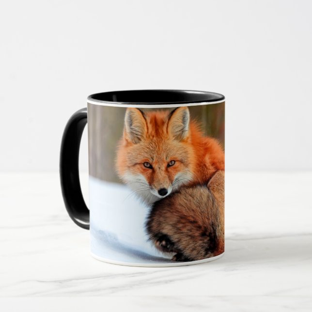 Mug Renard roux dans la neige | Yukon (Devant gauche)