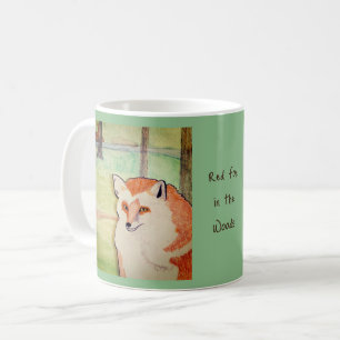 Mug Renard roux dans les bois