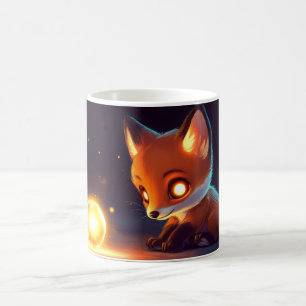 Mug renard Style de dessin animé vibrant Mignon Coloré
