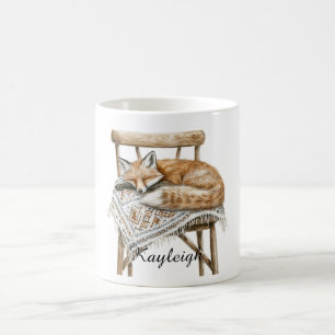 Mug Renard sur chaise Noël