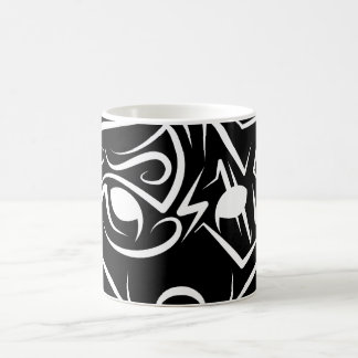 Mug Renard tribal noir et blanc