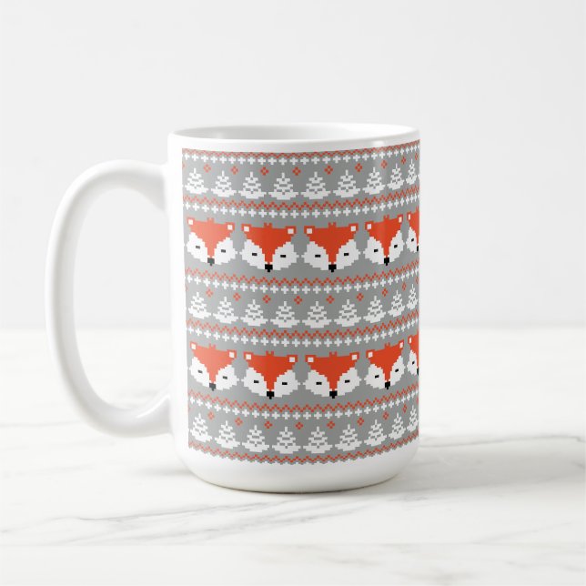 Mug Renards d'hiver motif de Noël (Gauche)