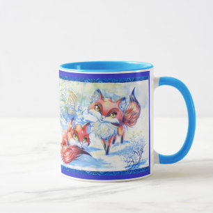 Mug Renards d'hiver, renards d'hiver