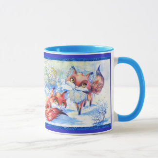 Mug Renards d'hiver, renards d'hiver