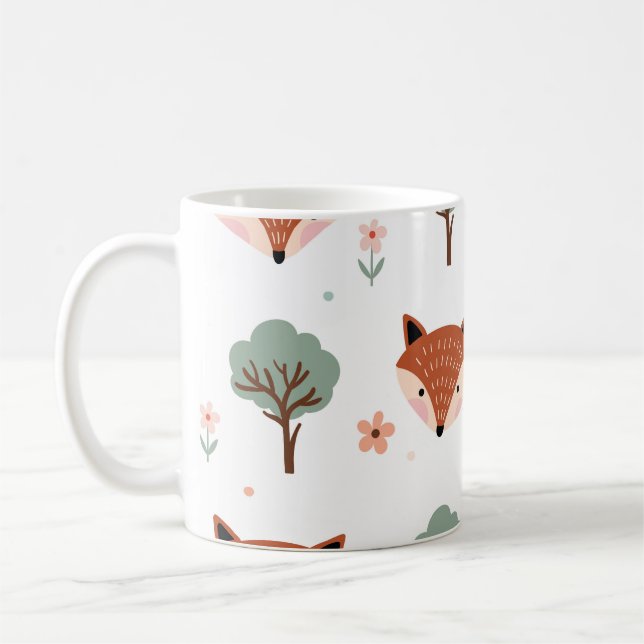 Mug Renards et arbres : Enfants (Gauche)
