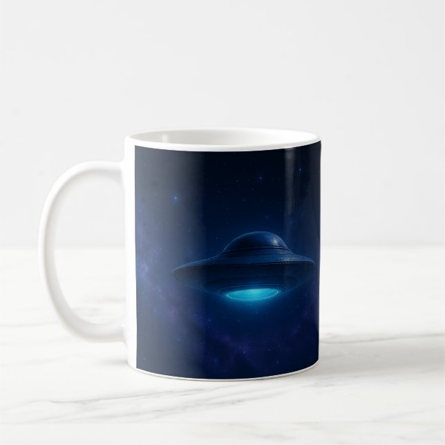 Mug Rencontre avec un OVNI bleu (Gauche)