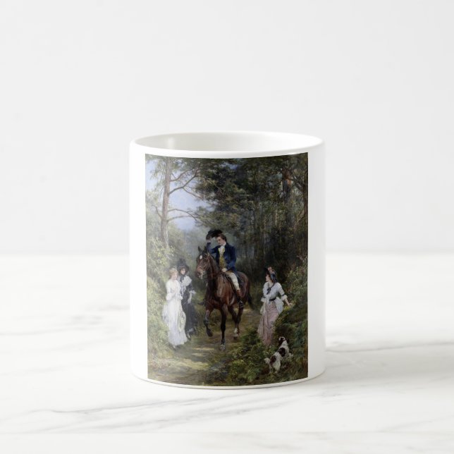 Mug Rencontre dans la forêt (par Heywood Hardy) (Centre)