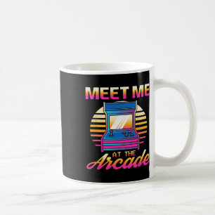 Mug Rencontrez-Moi À L'Arcade Gamer Vaporwave Retro Vi