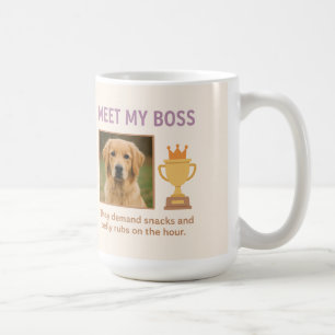 Mug Rencontrez Mon Patron - Drôle Photo Personnalisée