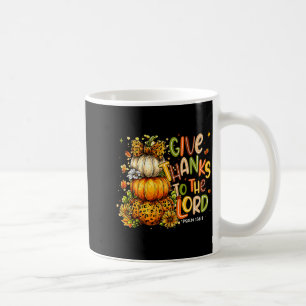 Mug Rendez Grâce Au Seigneur Automne Croix Chrétienne