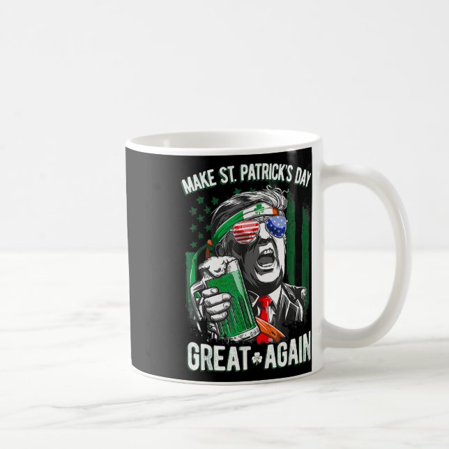 Mug Rendez la Saint-Patrick grande à nouveau Leprechau (Droite)