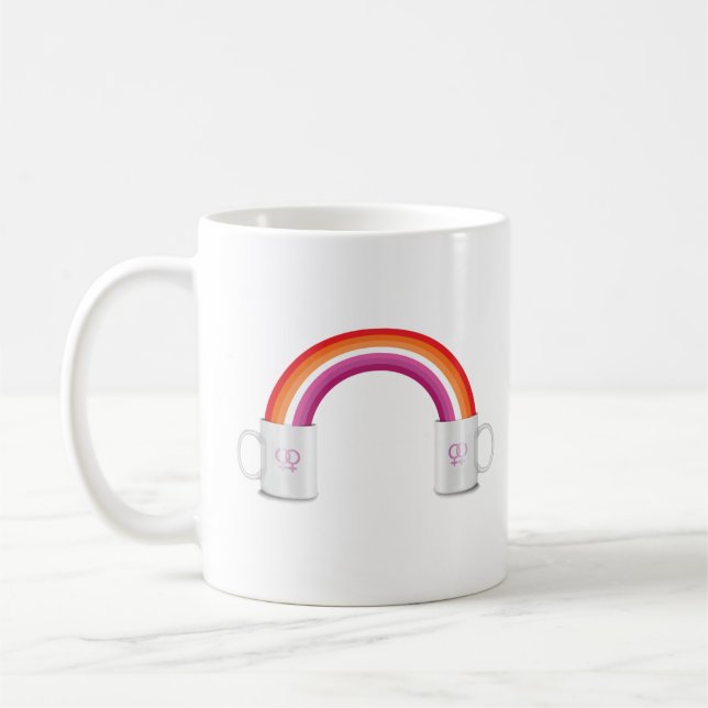 Mug Rendez-vous café entre lesbiennes (Gauche)
