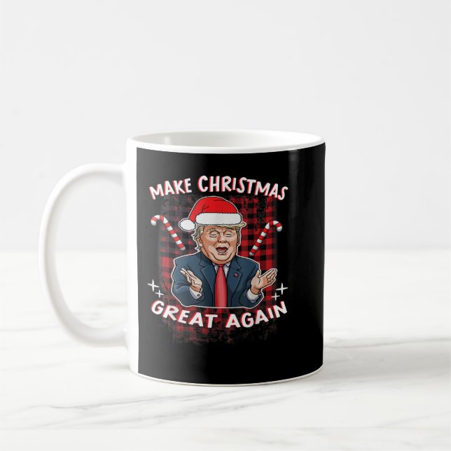 Mug Rendre à Noël sa grandeur Père Noël Trump Trump la (Gauche)