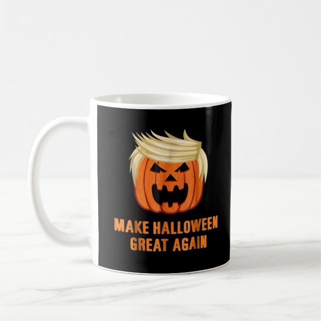 Mug Rendre Halloween grand encore drôle Trumpkin class (Gauche)