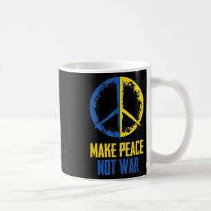 Mug Rendre la paix et non la guerre Ukraine Pavillon u