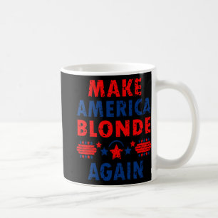 Mug Rendre l'Amérique blonde Trump 2025 amusant Sarcas