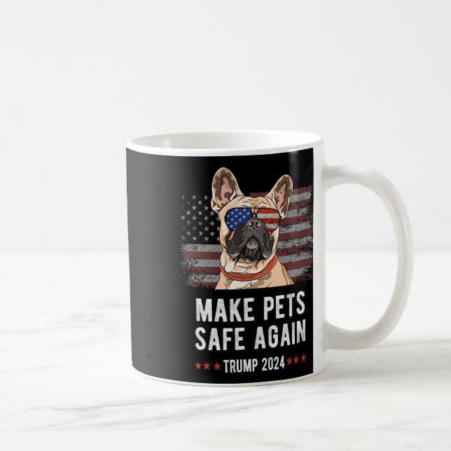 Mug Rendre les animaux de compagnie en sécurité Chien  (Droite)